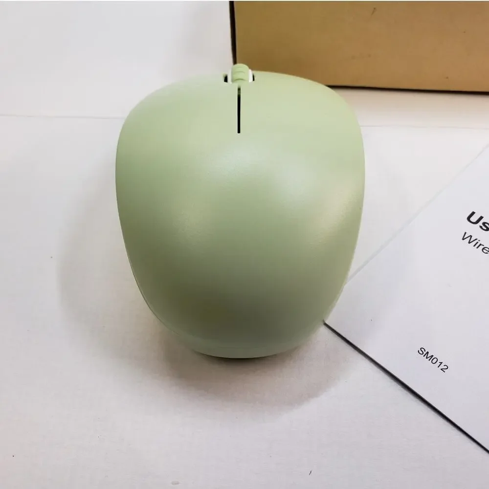 Wireless Mouse with USB Receiver for PC Laptop Mac. Seenda. Silent, Mint Green
